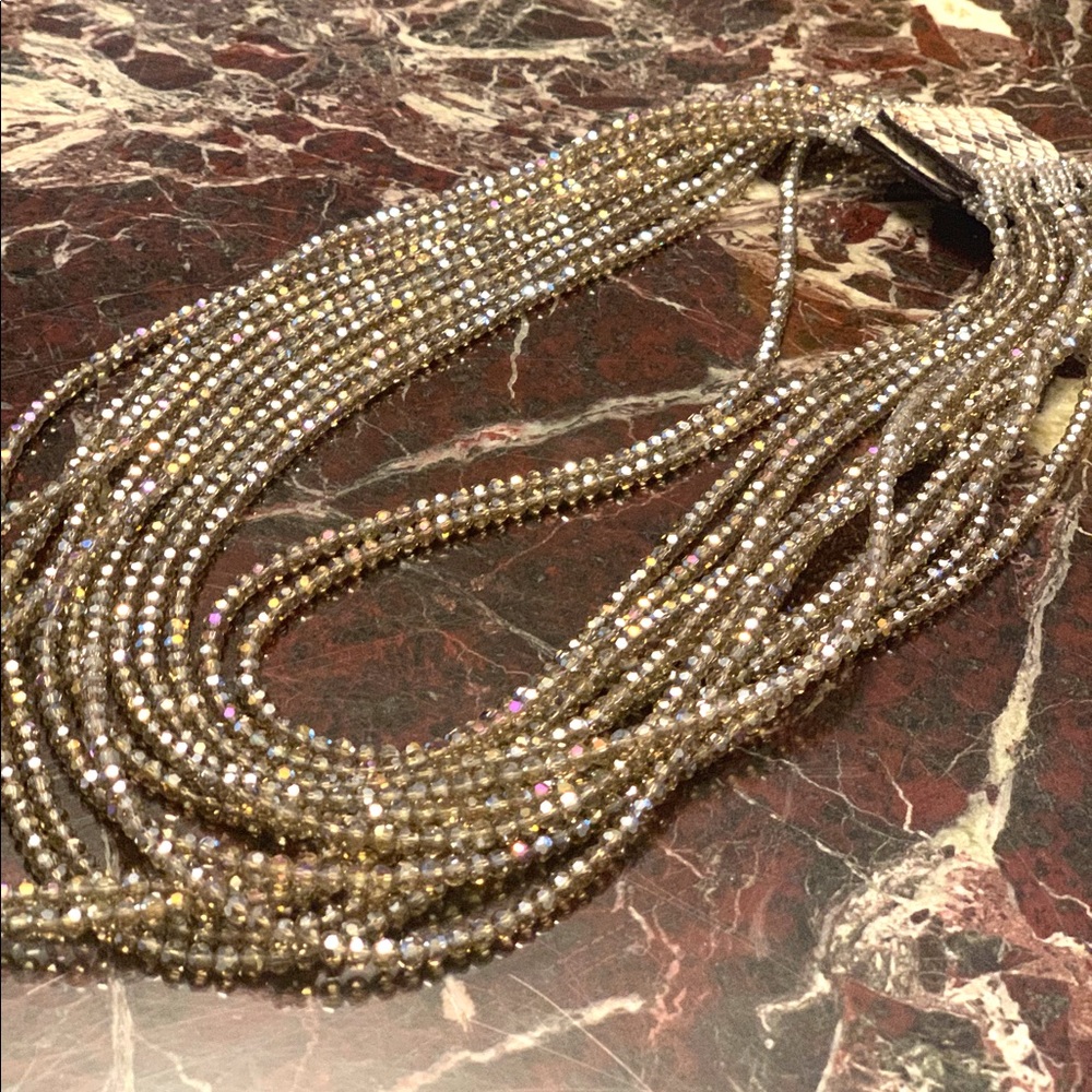 Multi strand Crystal Necklace